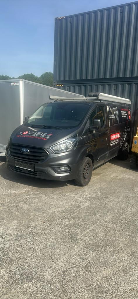 Ford Transit Custom, Autos, Ford, Argent ou Gris, Euro 6, 3 places, Diesel