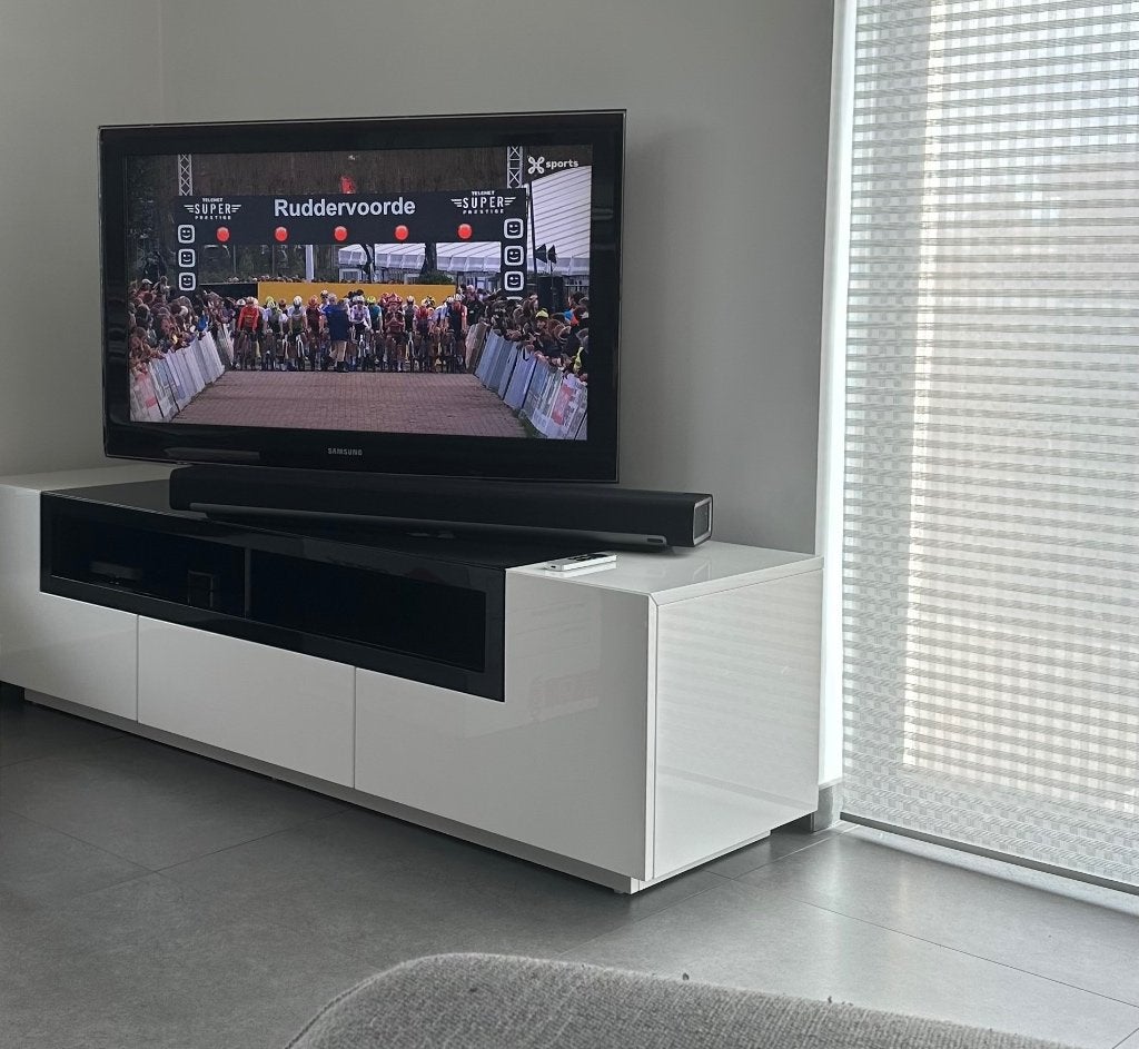 Tv meubel, Ophalen, 150 tot 200 cm, Minder dan 100 cm, 25 tot 50 cm