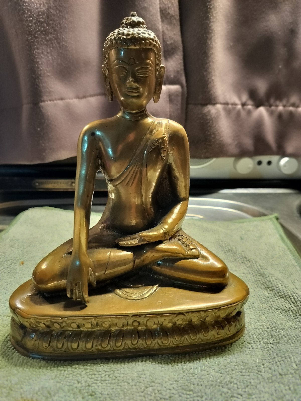 koperen Buddha beeld, Ophalen of Verzenden