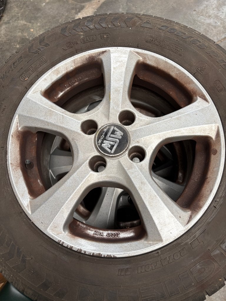 Set 15 inch MSW (by OZ) lichtmetalen velgen - KBA 48202, 15 pouces, Pneus et Jantes, Pneus hiver, Enlèvement
