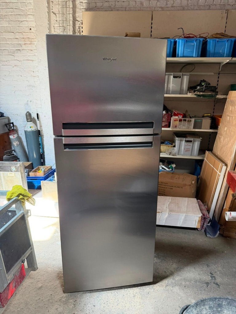 Whirlpool koelkast met vriesvak, Tussenbouw, 160 cm of meer, Zo goed als nieuw, 60 tot 90 cm