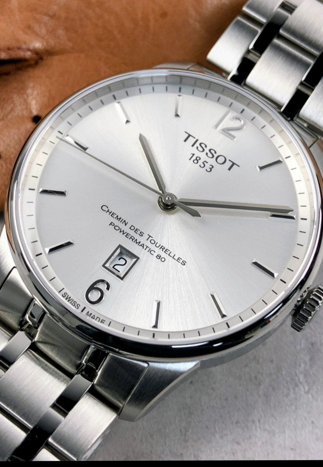Tissot Chemin des Tourelles Powermatic 80, Ophalen of Verzenden, Staal, Staal