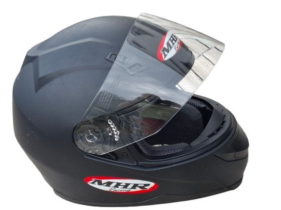 🏍️ Casque MHR FF391 ~ Mono Noir Mat, Autres marques, Seconde main, Casque intégral, Enlèvement