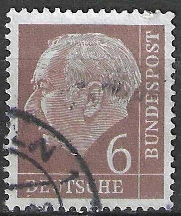 Allemagne Bundespost 1953-1954 - Yvert 65 - Heuss (ST), Timbres & Monnaies, Timbres | Europe | Allemagne, Envoi, Affranchi