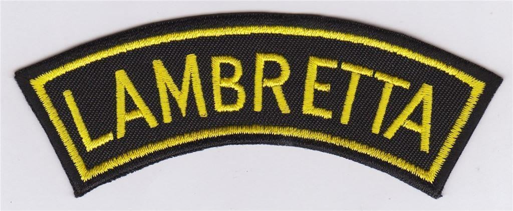 Lambretta stoffen opstrijk patch embleem #2, Envoi, Neuf