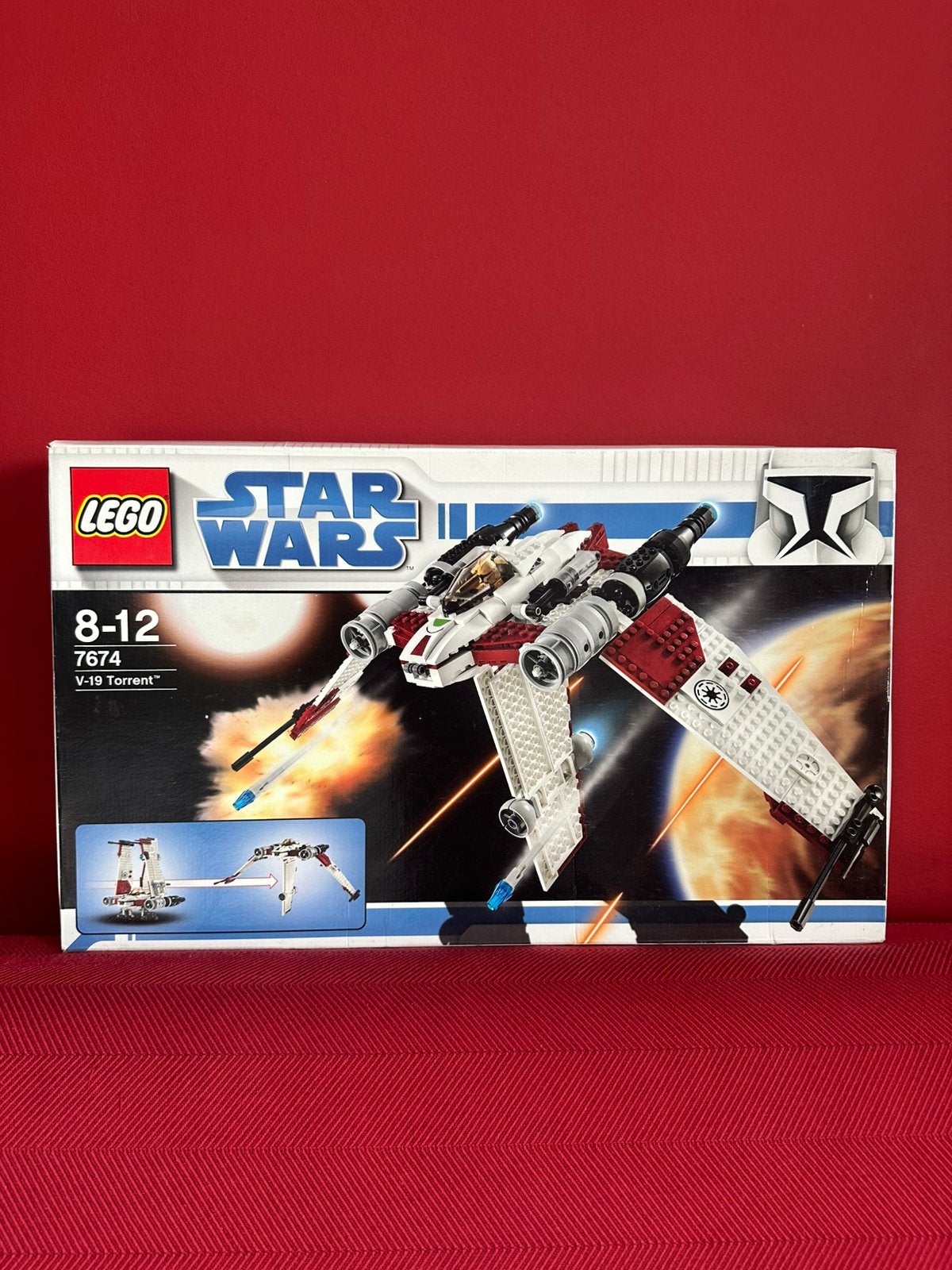 LEGO Star Wars 7674 – V-19 Torrent (2008), Star Wars, Lego, Ophalen of Verzenden, Zo goed als nieuw