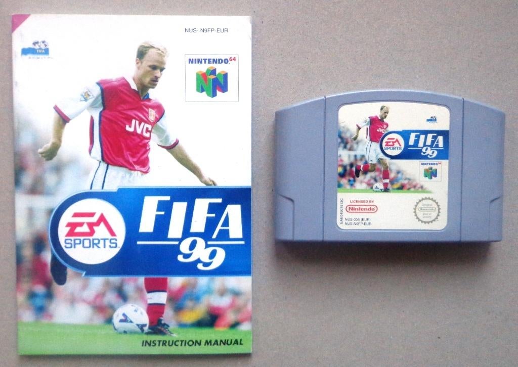 FIFA 99 voor de Nintendo 64 + boekje, Games en Spelcomputers, Ophalen of Verzenden, Gebruikt