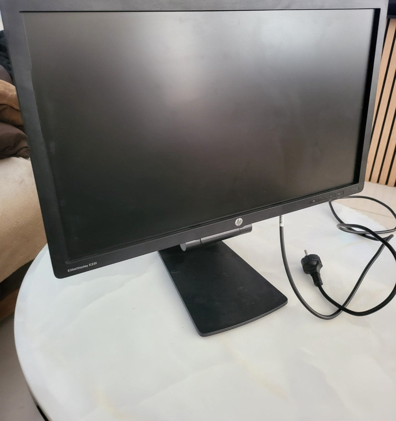 Zwarte HP werk momitor, Computers en Software, Monitoren, Ophalen, Full HD, 23 inch, HP monitor