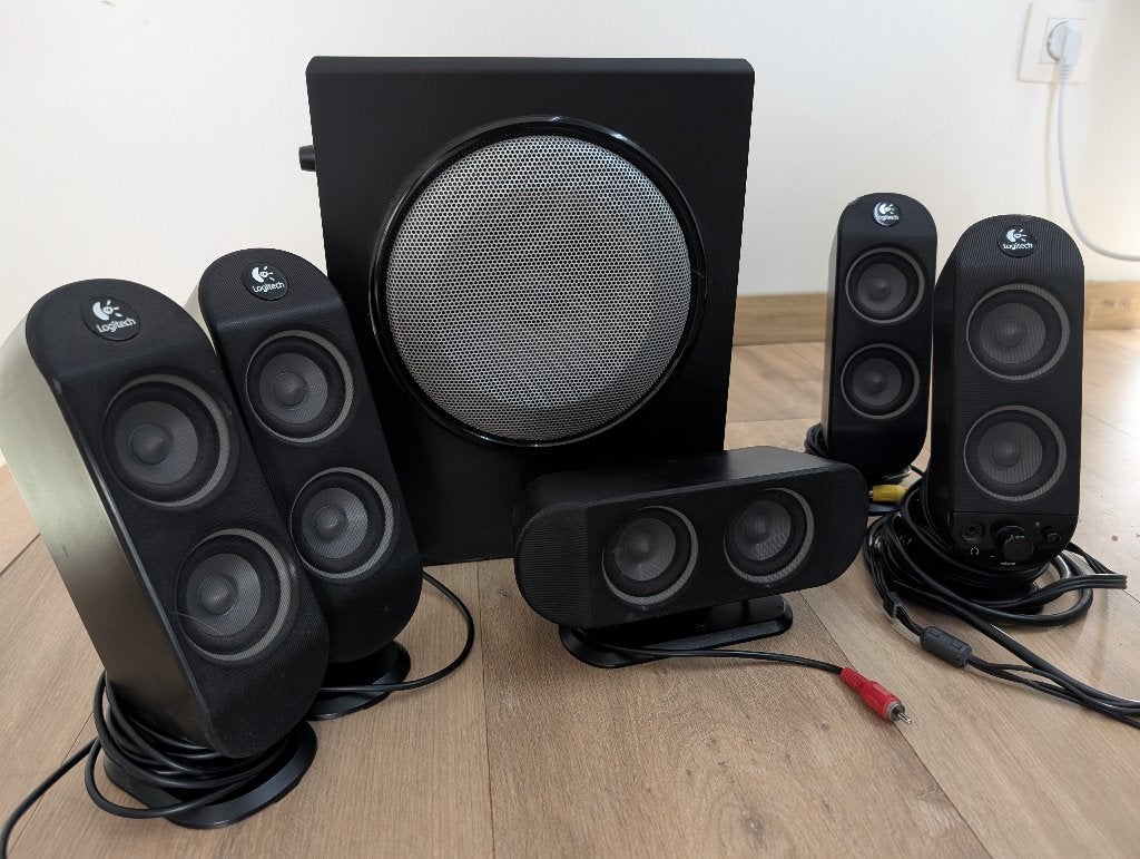Logitech 5.1 x530, Computers en Software, Pc speakers, Ophalen, Gebruikt, Audiokanaal 5.1, Logitech