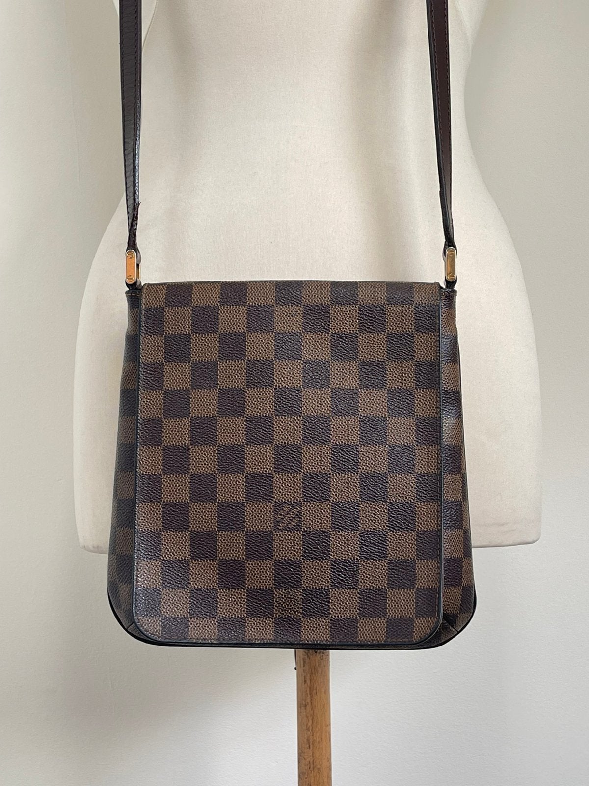 Louis Vuitton Musette damier PM, Ophalen, Zo goed als nieuw