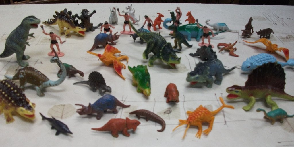 ANIMAUX DE LA JUNGLE ET DINOSAURES, Enlèvement ou Envoi, Comme neuf