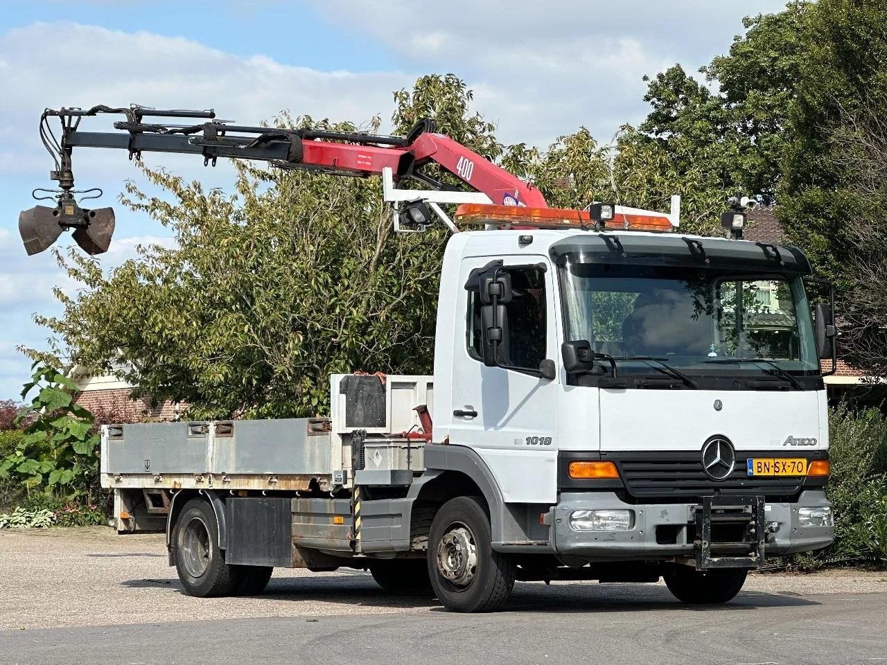 Mercedes-Benz Atego 1018 KRAAN/CRANE HMF403!129tkm DK1016, Achterwielaandrijving, Overige kleuren, Mercedes-Benz, Bedrijf