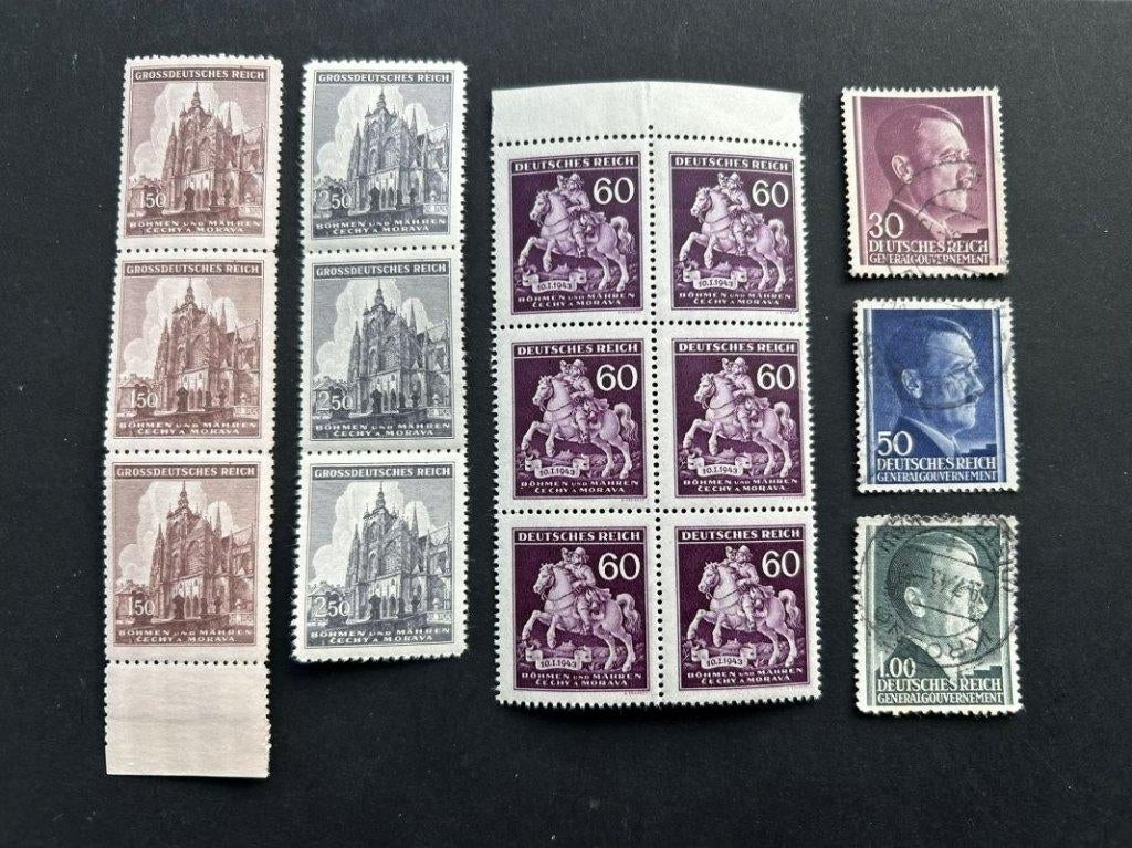 Postzegels Duitse rijk - General Gouvernement (Polen), Ophalen of Verzenden, Duitse Keizerrijk, Gestempeld