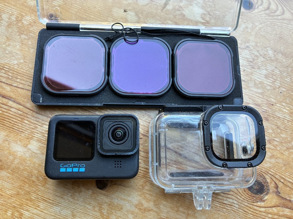 GoPro Hero 10 + accessoires, Audio, Tv en Foto, Ophalen, Gebruikt, GoPro