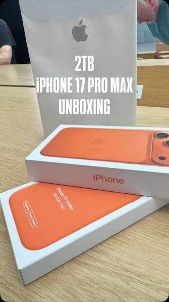iphone 17 pro max 2 tb, Telecommunicatie, Mobiele telefoons | Apple iPhone, Nieuw, 1 TB, Zonder abonnement, Met simlock, Overige modellen