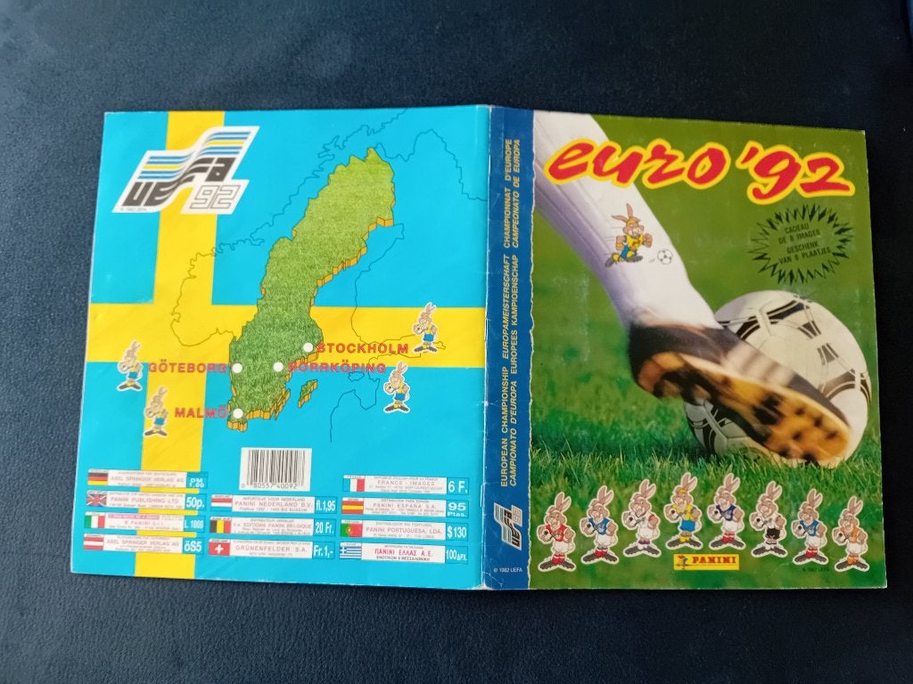 panini stickerboek EURO 92, Collections, Enlèvement ou Envoi, Comme neuf, Sport