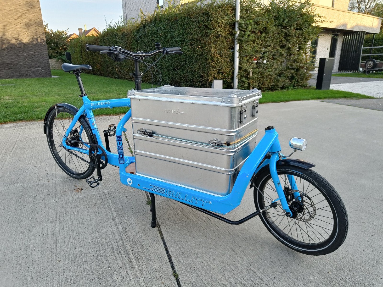 Larry vs. Harry Bullitt Bluebird cargofiets. Niet elektrisch, Gebruikt, Goederen, Schijfrem, Ophalen