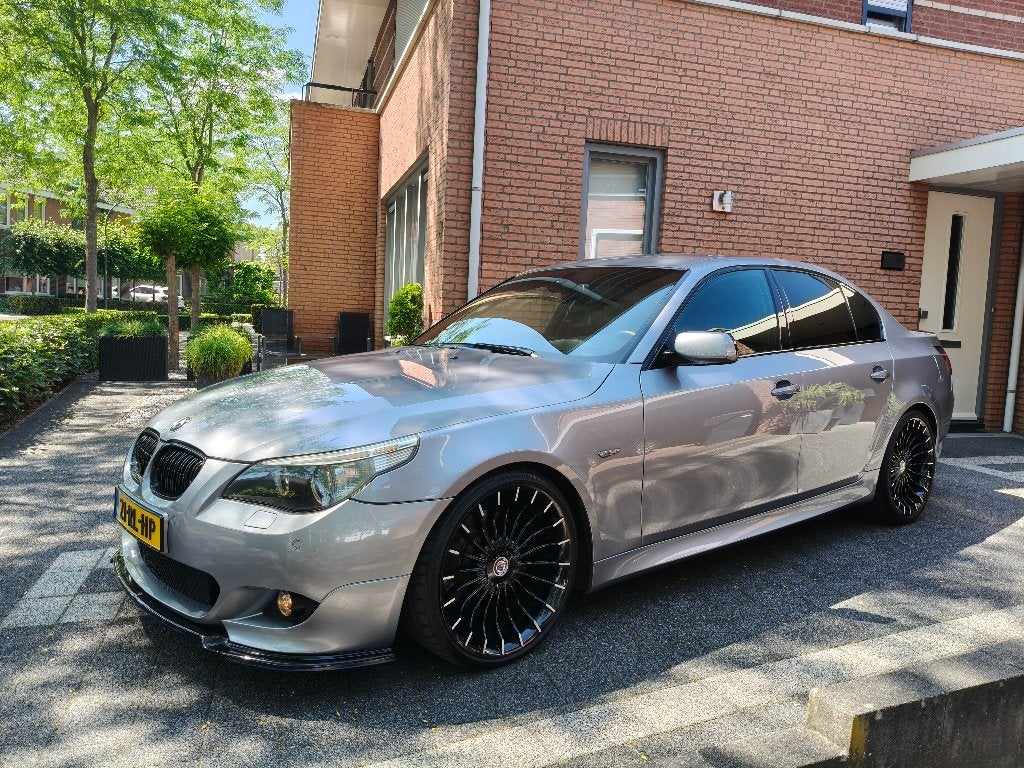 Bmw E60 525i 3.0 M Sport 20" Alpina met alle facturen Topst, Auto's, Automaat, Achterwielaandrijving, Zwart, Leder