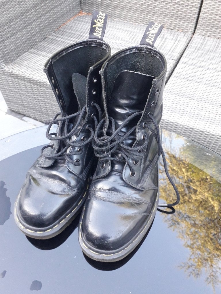 Dokter Martens 38, Kleding | Dames, Schoenen, Hoge laarzen, Zwart, Ophalen of Verzenden, Zo goed als nieuw