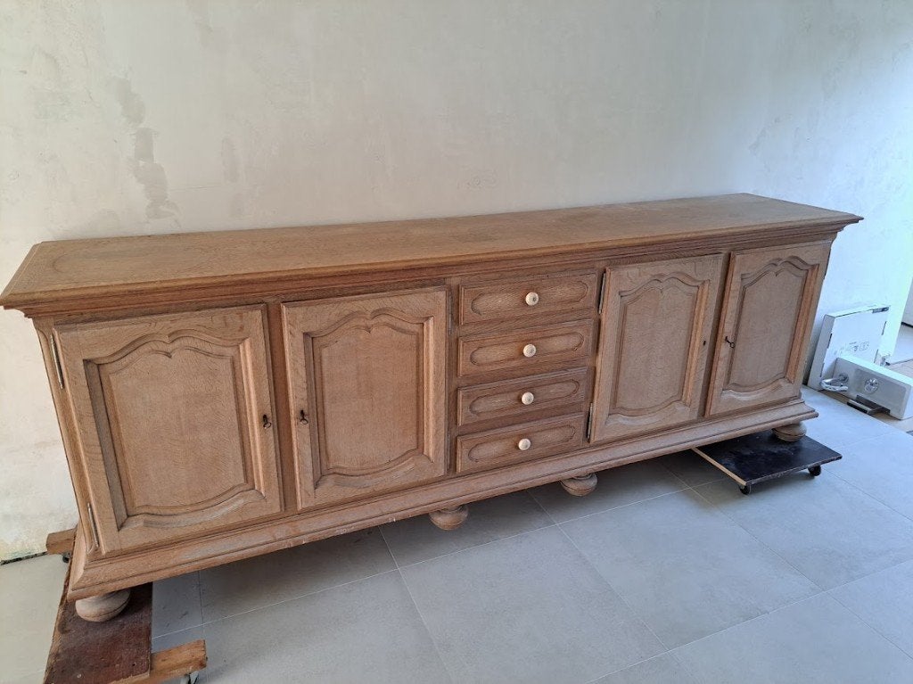 Grote houten dressoir, Maison & Meubles, Klassieke Franse stijl, 200 cm ou plus, Enlèvement, Utilisé