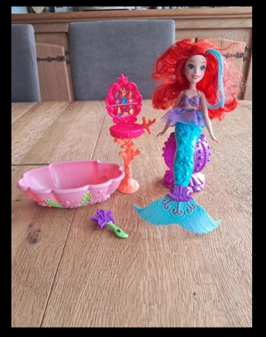pop ariel speelset 'De kleine zeemeermin', Kinderen en Baby's, Ophalen, Gebruikt