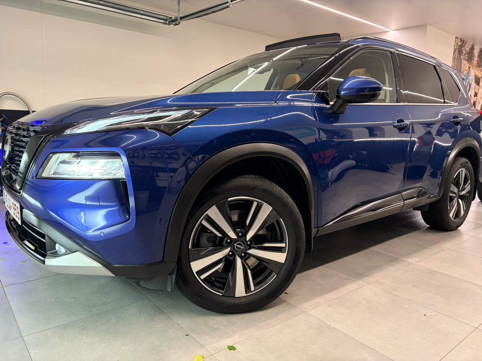 Nissan X-Trail Tekna Premium Pack 1,5 e-POWER 204 hp 2WD, Auto's, Dealer onderhouden, Blauw, Leder, 5 deurs