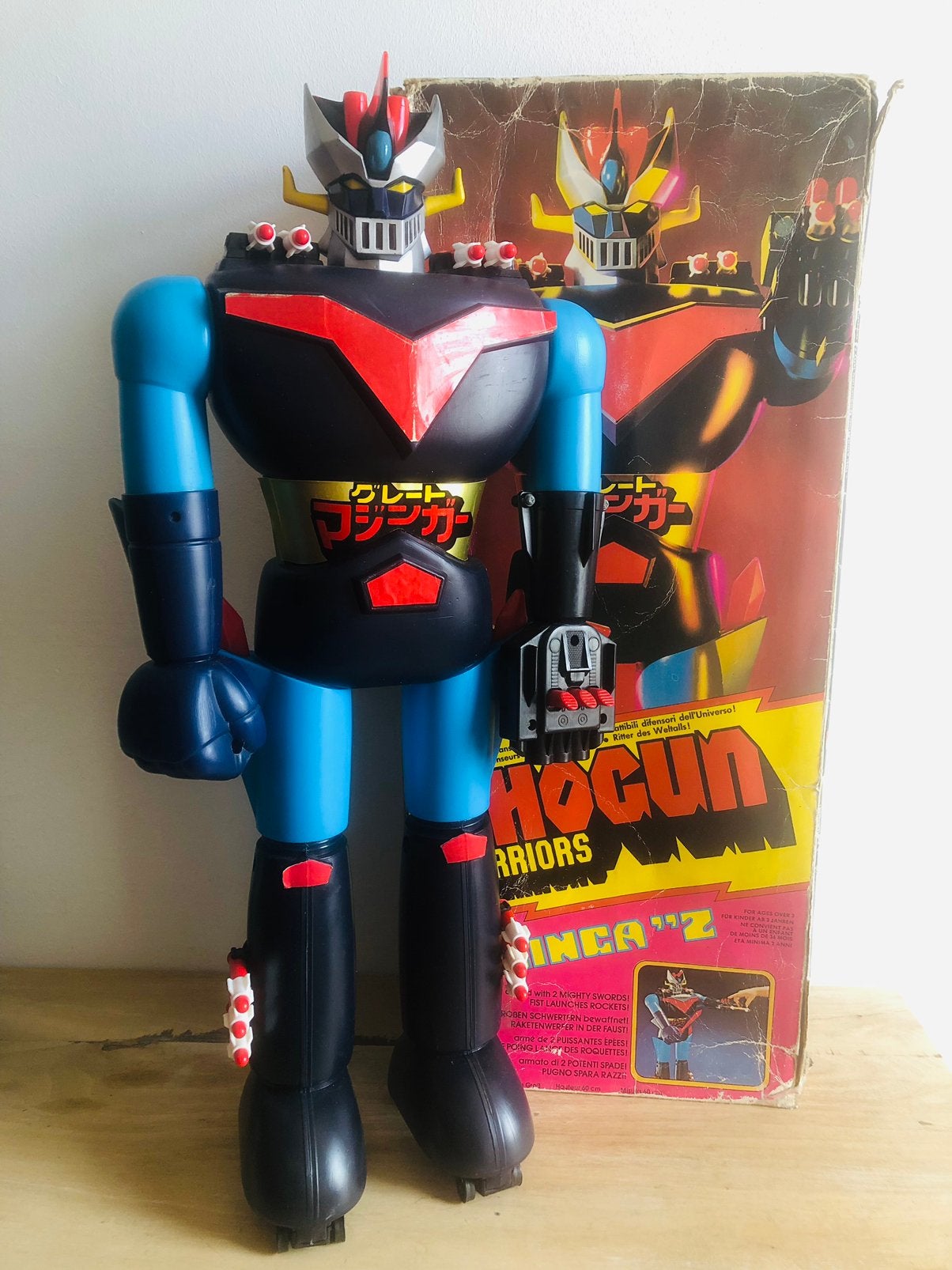 Shogun Mazinger en boite, Ophalen, Gebruikt