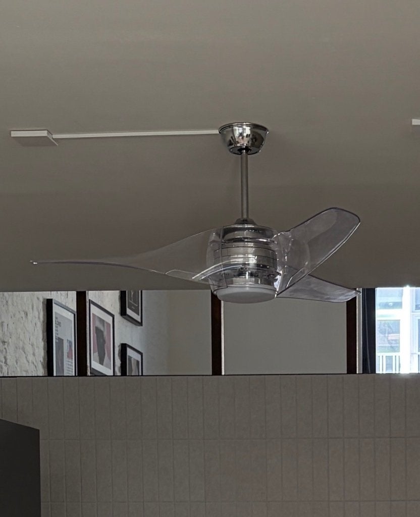 Plafondventilator lamp, Elektronische apparatuur, Ventilatoren, Ophalen, Ventilator met afstandsbediening, Zo goed als nieuw, Plafondventilator