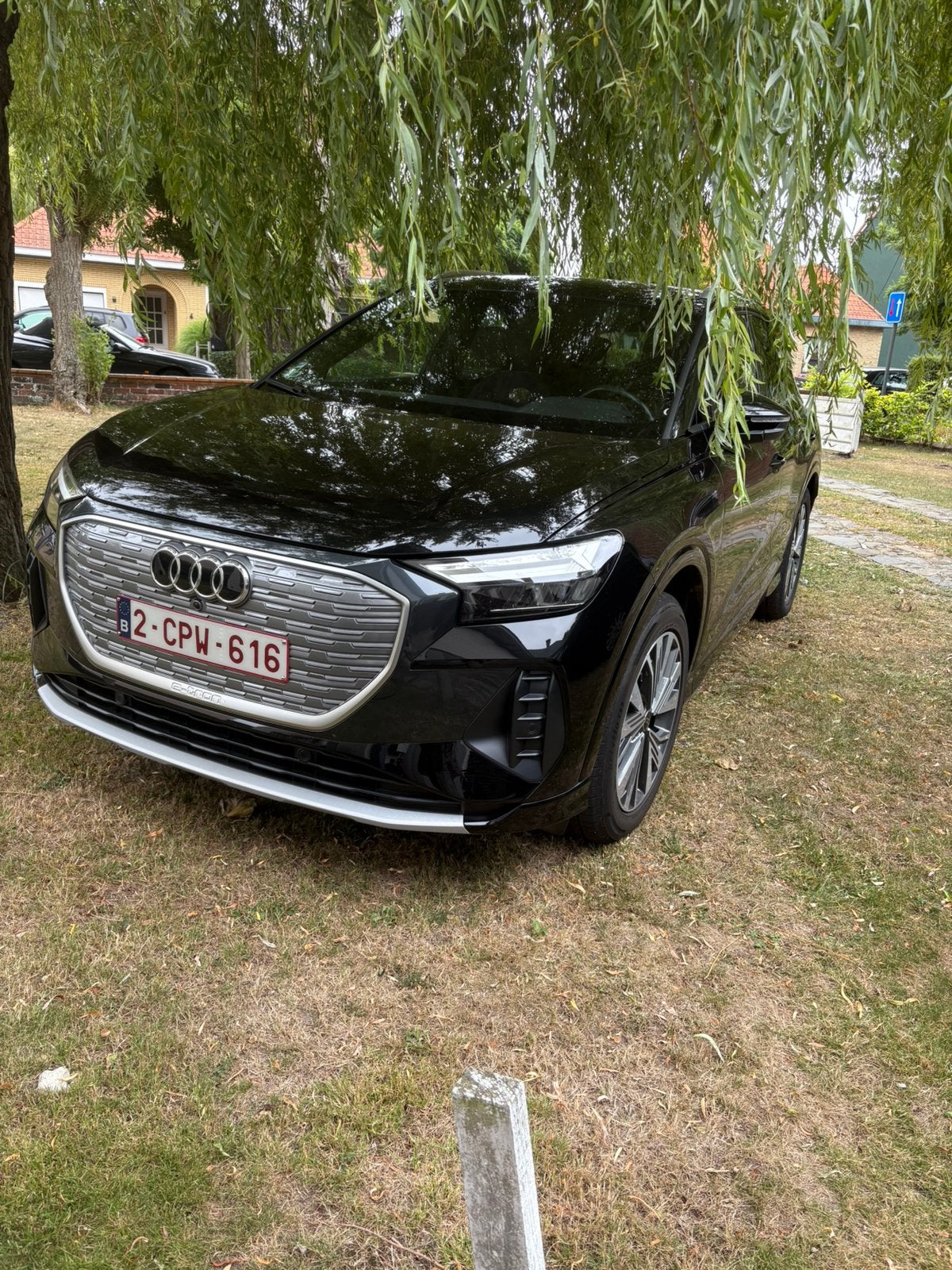 Audi q4, Auto's, Automaat, Navigatiesysteem, Zwart, Leder