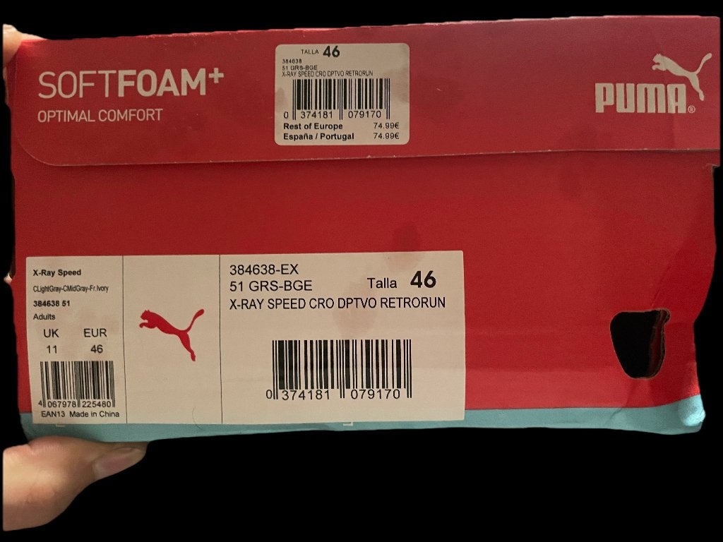 Gans nieuw  Puma X-Ray Speed – maat 46, in doos, Kleding | Heren, Puma, Wit, Nieuw, Ophalen of Verzenden