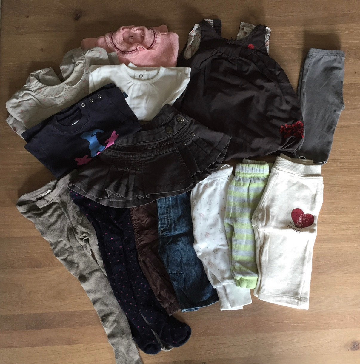 Lot de 15 vêtements fille taille 62, Kinderen en Baby's, Babykleding | Overige, Gebruikt, Meisje, Ophalen