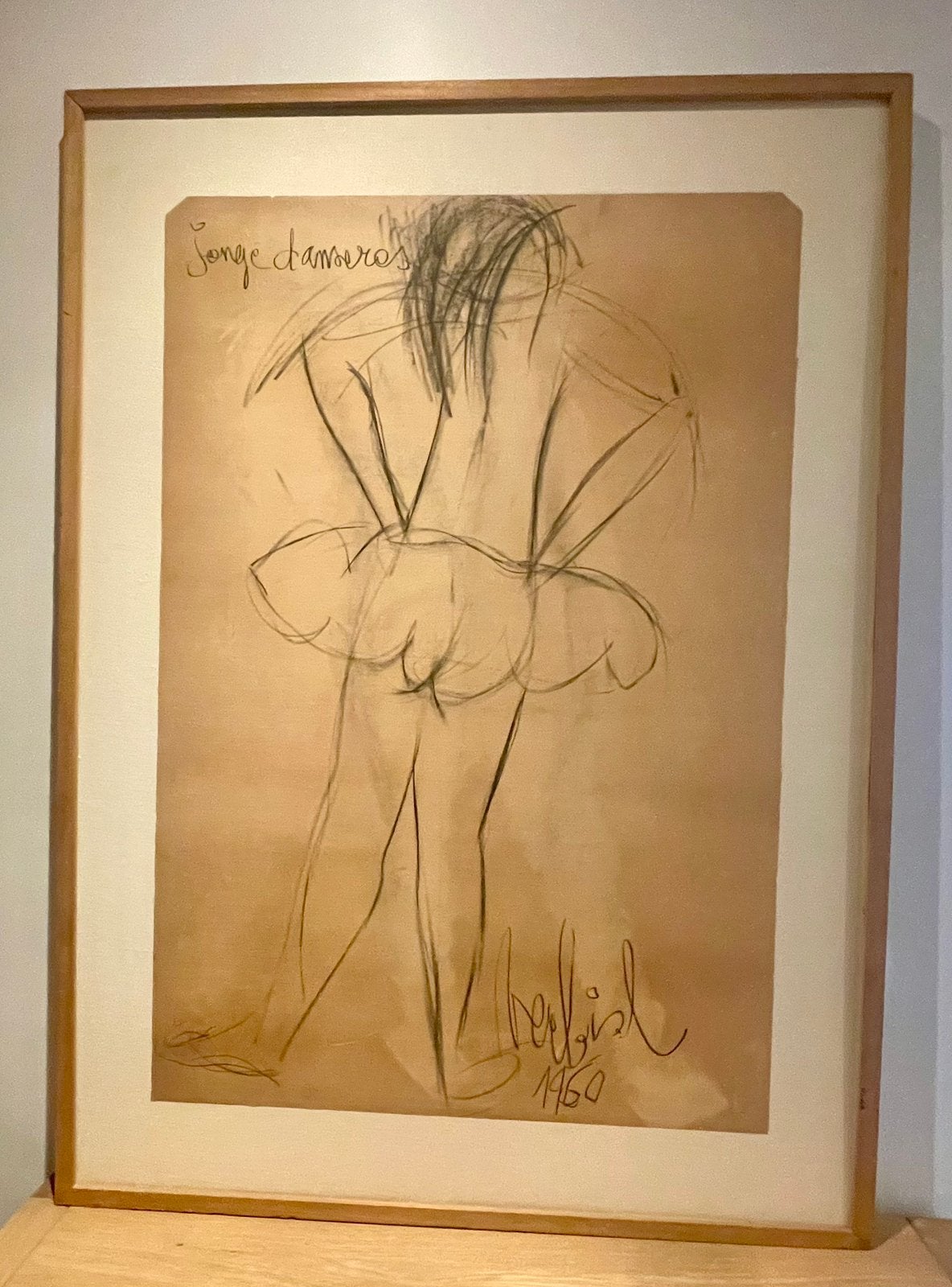 Maurits VERBIST (1913-1984) - grote tekening, Antiek en Kunst, Ophalen of Verzenden, Gesigneerd, Figuren