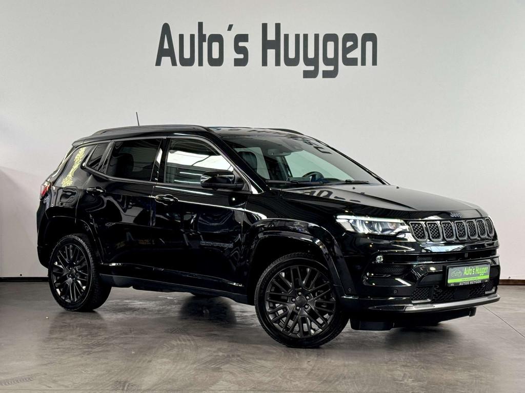 Jeep Compass PHEV 1.3 Turbo eAWD S (bj 2022, automaat), Auto's, Automaat, 4 cilinders, Zwart, Bedrijf
