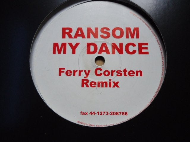 Ransom - My Dance (Ferry Corsten Remix), 12 pouces, Trance, Enlèvement ou Envoi, Utilisé