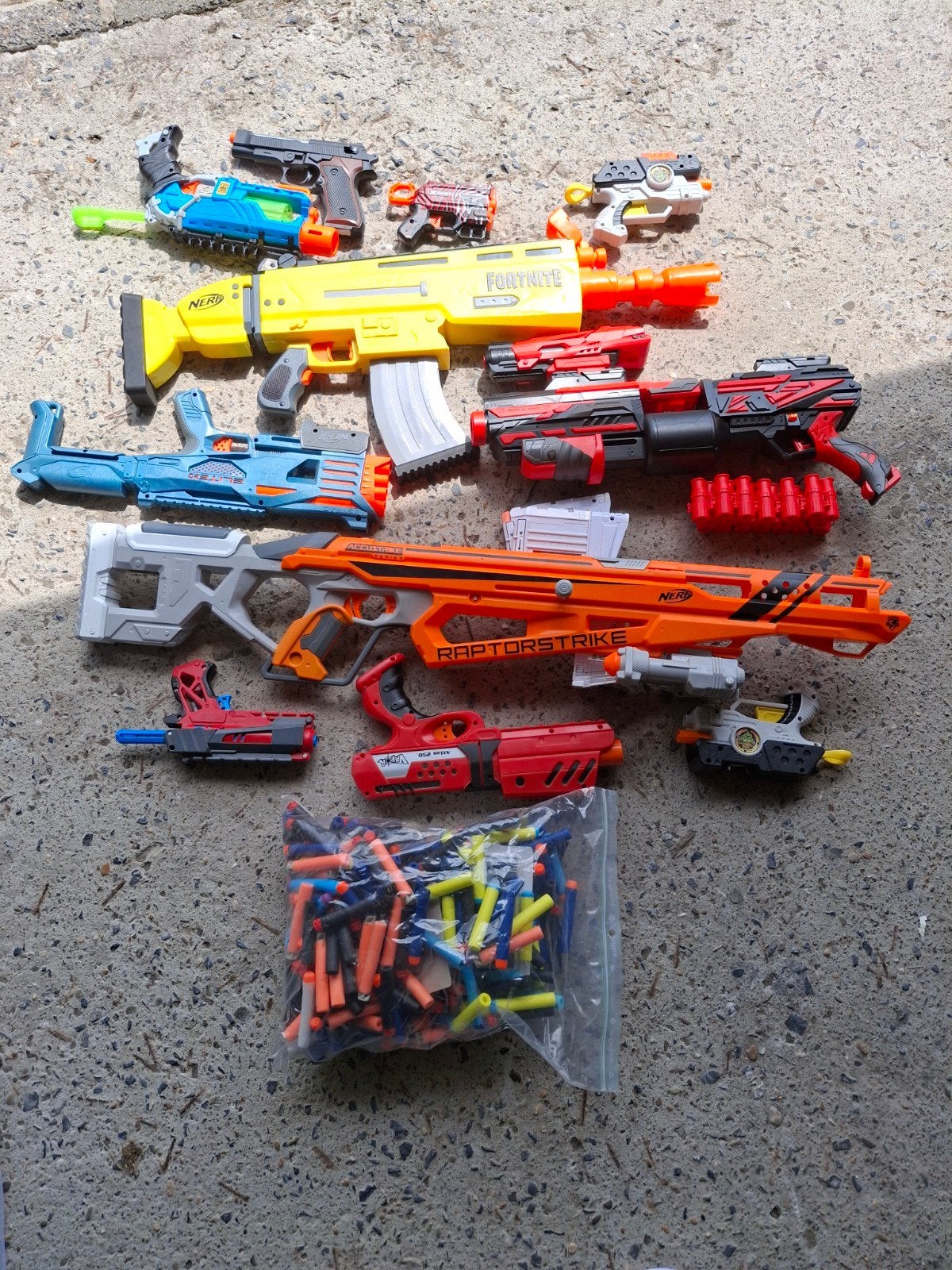 Nerf geweren, Ophalen