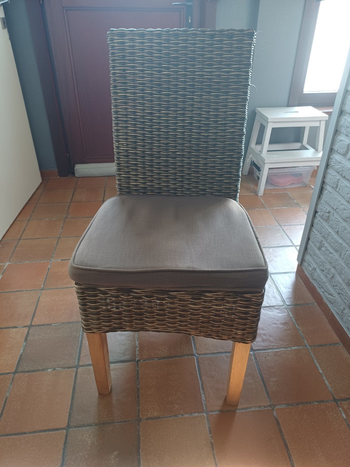 Lot de 6 chaises en rotin pour salle à manger, Maison & Meubles, Enlèvement