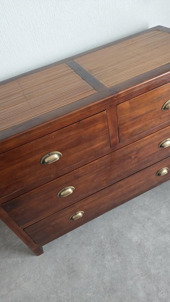 Mauble commode" Maison du monde" style exotique bois massif, Enlèvement, Métal