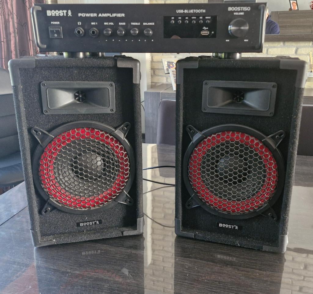 Lecteur multimédia Boost 150 + haut-parleurs, Enlèvement, Utilisé, USB 2, Sans disque dur