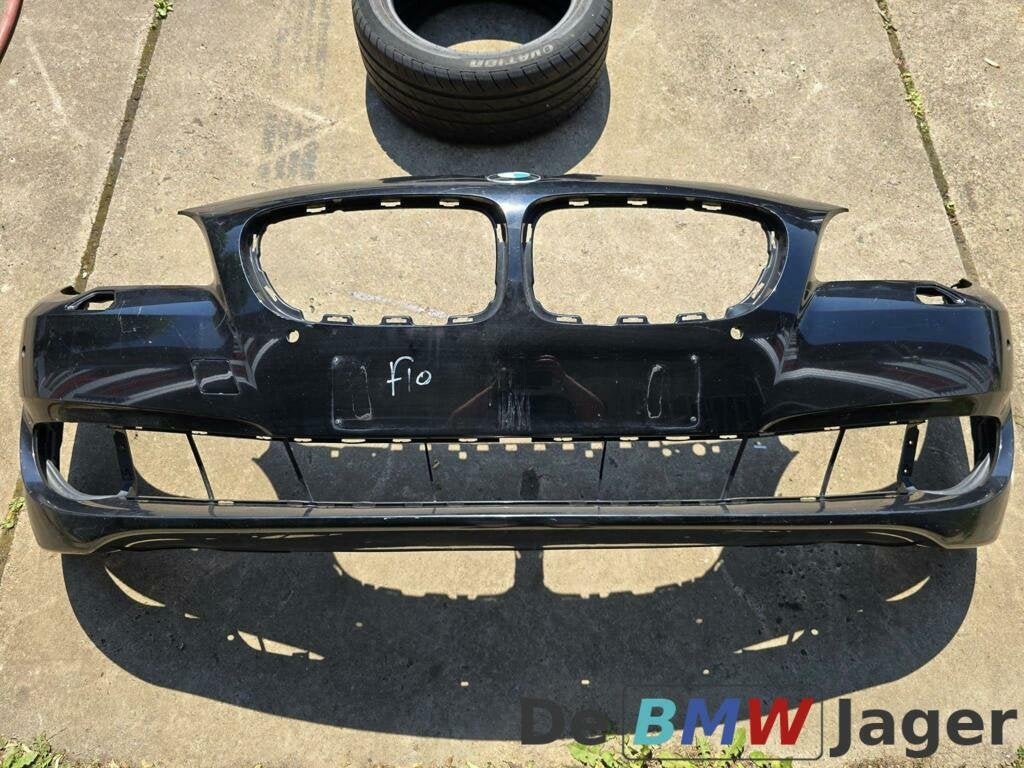 Voorbumper zwart BMW 5-serie F10 F11 51117285961, Gebruikt, Voor, Ophalen of Verzenden, Bumper