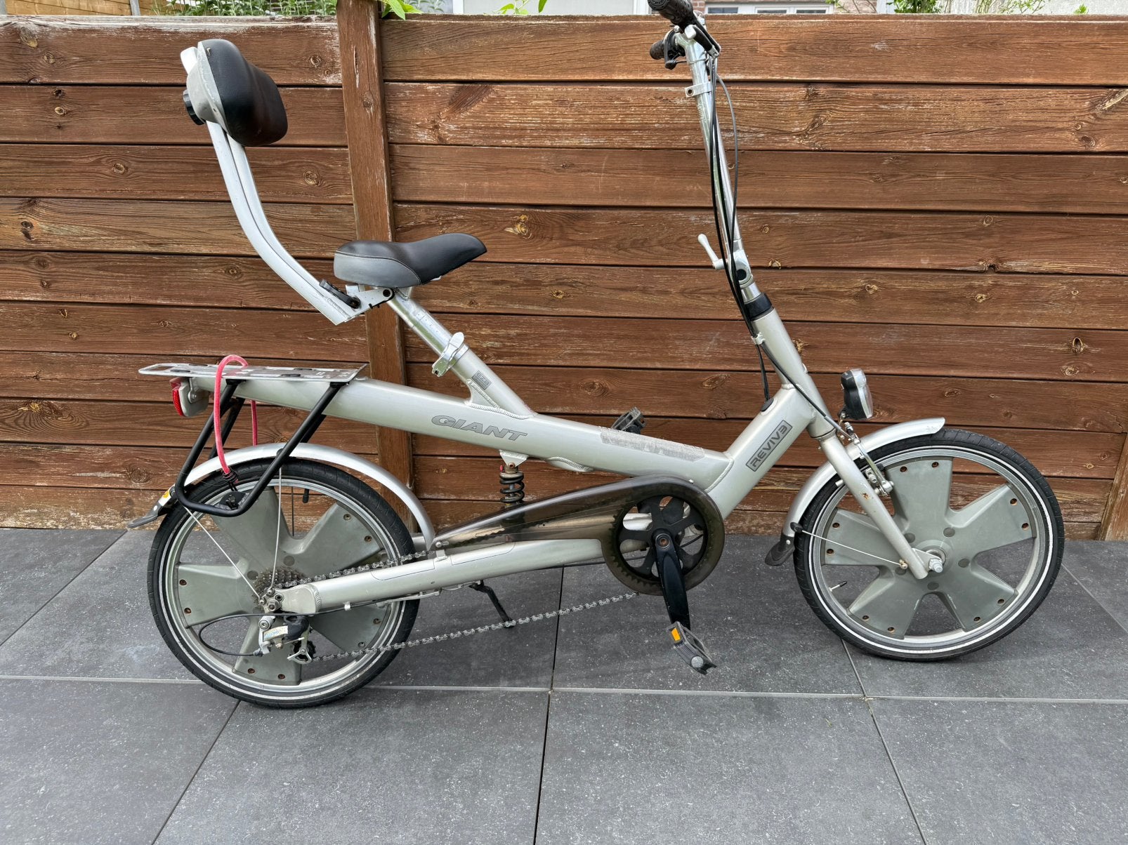 Giant lig/zit fiets volledig in orde., Fietsen en Brommers, Fietsen | Ligfietsen, Ophalen, Velgrem, Giant, Zo goed als nieuw