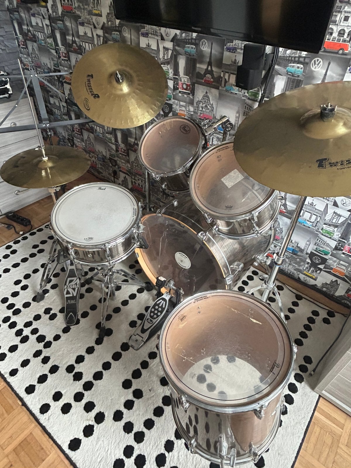Pearl drumstel, Muziek en Instrumenten, Ophalen, Zo goed als nieuw, Pearl