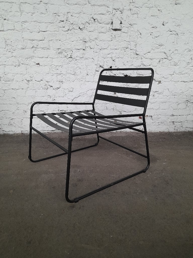 metalen loungestoel zwart H&M home, Ophalen, Zo goed als nieuw