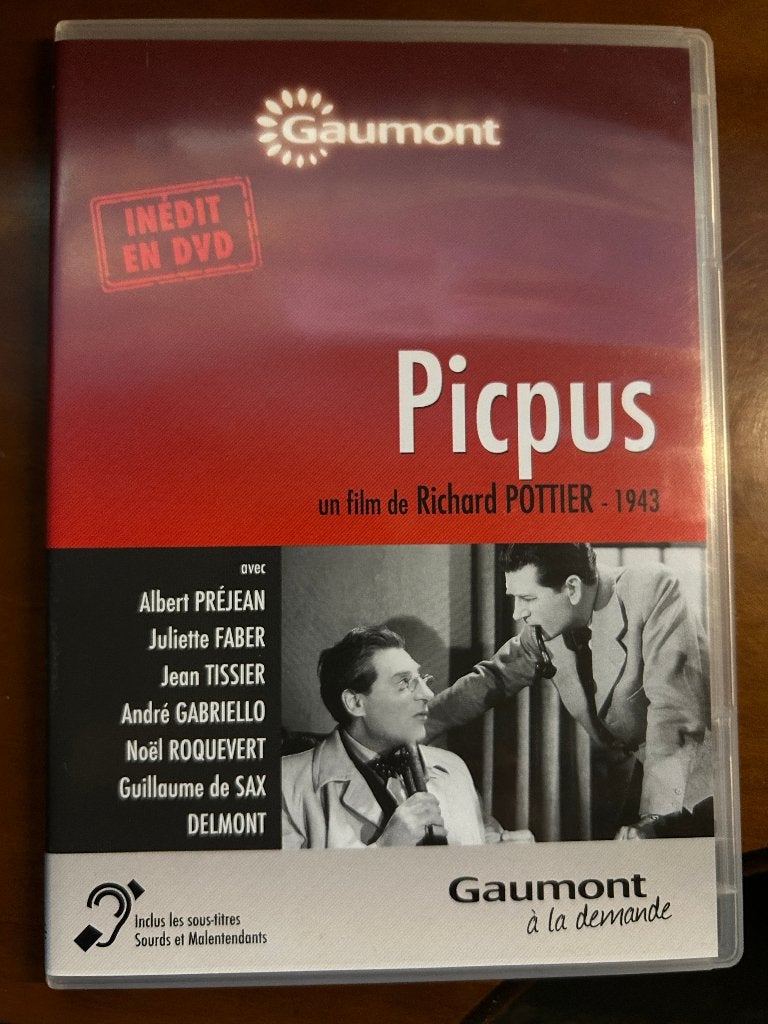Picpus DVD - Albert Préjean, Noël Roquevert, ..., Enlèvement ou Envoi, Comme neuf, Français, Français