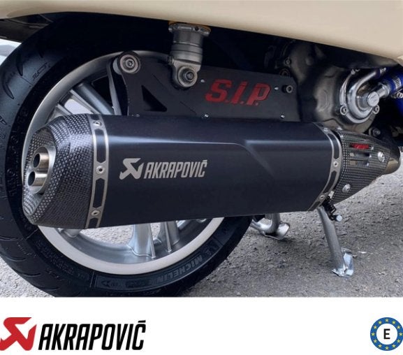 Uitlaat Akrapovic Black Edition Vespa GTS / GTV / GT, Ophalen of Verzenden, Nieuw, Uitlaat, Vespa