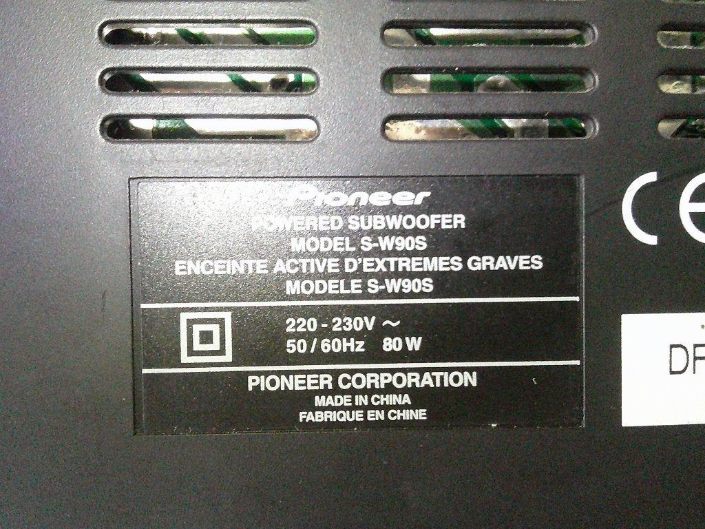 luitspreker.S-W 905.DFTE002739EW.Pioneer, Muziek en Instrumenten, Overige Muziek en Instrumenten, Ophalen, Gebruikt
