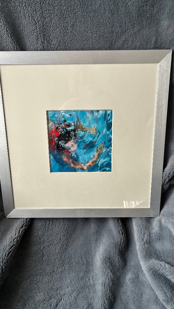Samantha Frech kunsrdruk, Antiek en Kunst, Figuren, Achter glas, Ophalen of Verzenden, Overige materialen