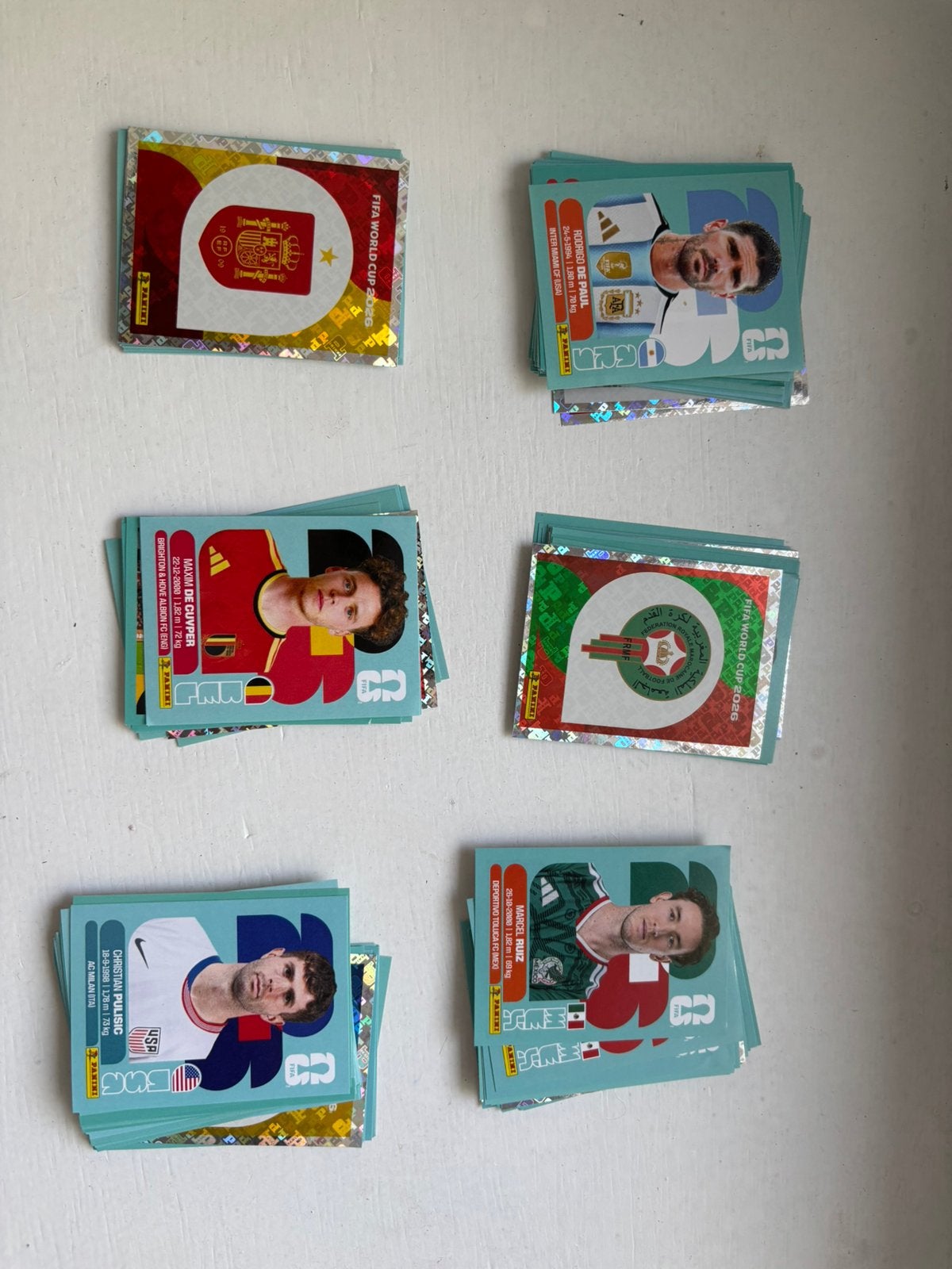 Stickers Panini Coupe du monde 2026, Collections, Enlèvement ou Envoi, Comme neuf, Cartes de joueur