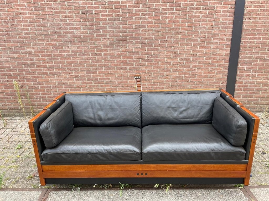 Schuitema Baldwin Sofa met design leeslamp., Enlèvement, Utilisé, Art Deco, Bois