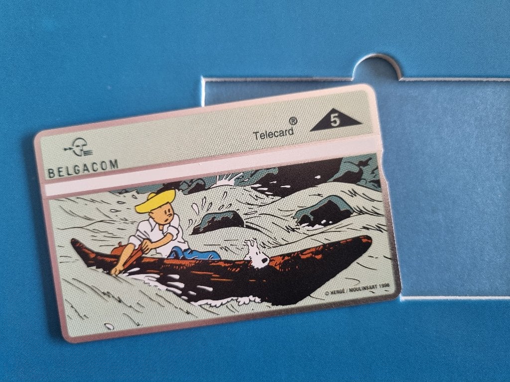 Kuifje Tintin Phonecard Belgacom 4de Kaart, Collections, Envoi