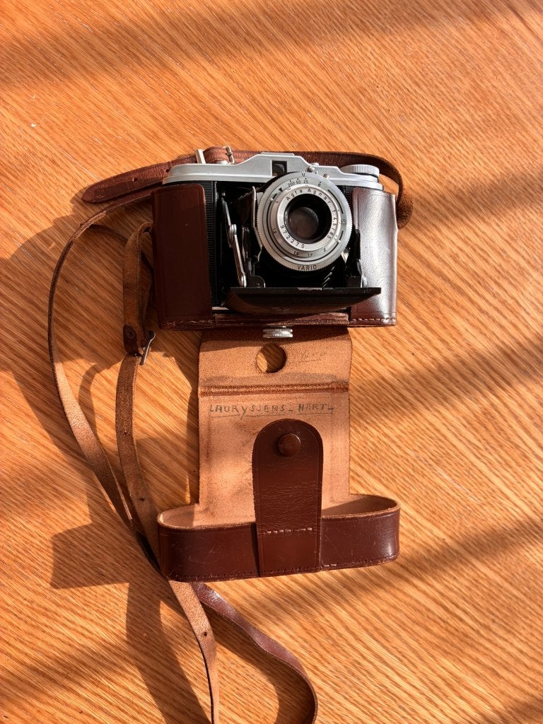 Vintage Agfa Isolette appareil photo analogique pliable, Enlèvement, Utilisé, Autres Marques